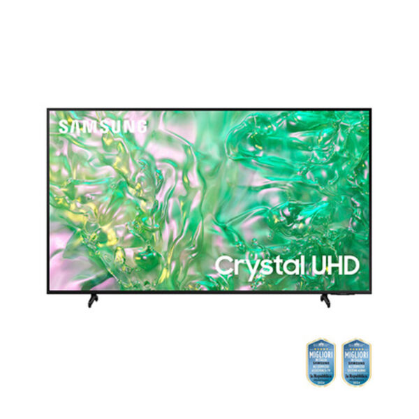 Samsung TV Crystal UHD 4K 65” Smart TV Wi-Fi Black 2024, Crystal 4K, 4K Upscaling, AirSlim Design, OTS Lite