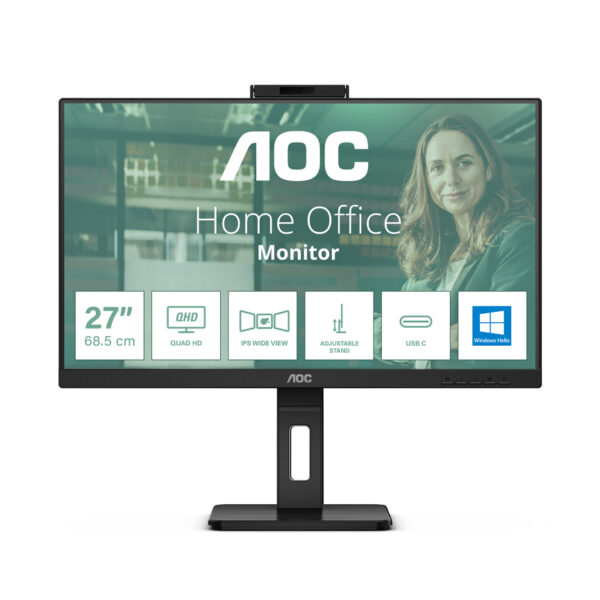 MON. 27 AOC IPS QHD WEBCAM AUDIO